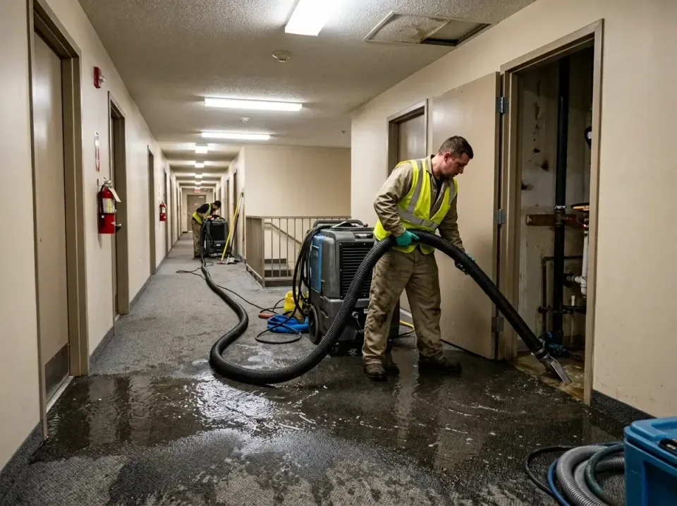 multi-unit-apartment-hallway-f-005 — frequently asked questions, Emergency Burst Pipe Water Extraction & Removal in Forked R…